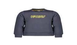 K-WAY FELPA SENZA ZIP BAMBINO BLU