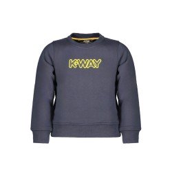 K-WAY FELPA SENZA ZIP BAMBINO BLU