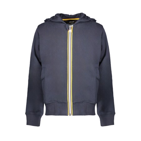 K-WAY FELPA CON ZIP BAMBINO BLU