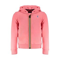K-WAY FELPA CON ZIP BAMBINA ROSA