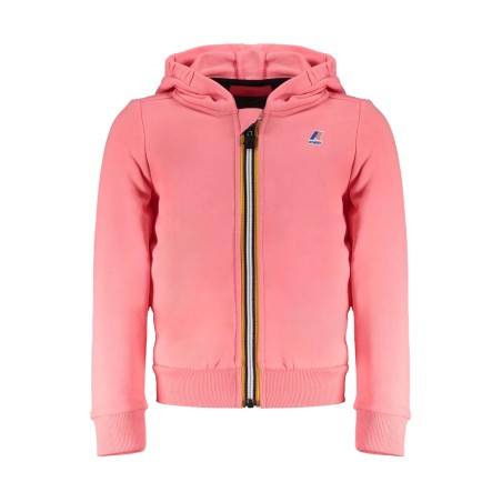 K-WAY FELPA CON ZIP BAMBINA ROSA