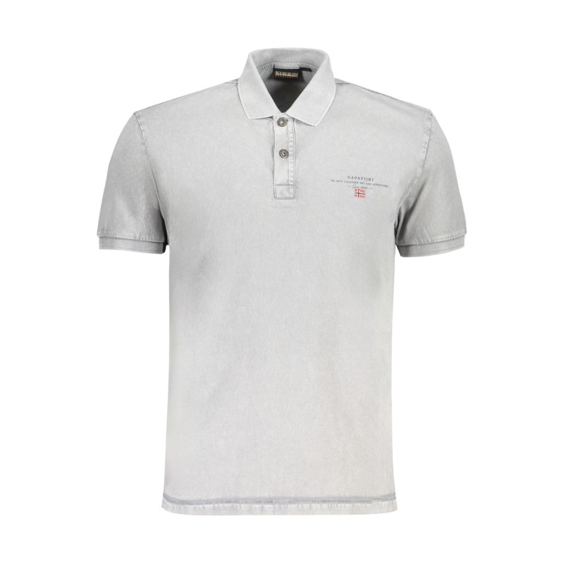 NAPAPIJRI POLO MANICHE CORTE UOMO GRIGIO NAPAPIJRI POLO MANICHE CORTE UOMO GRIGIO