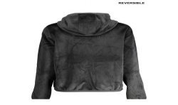 K-WAY FELPA CON ZIP DONNA NERO