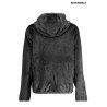 K-WAY FELPA CON ZIP DONNA NERO