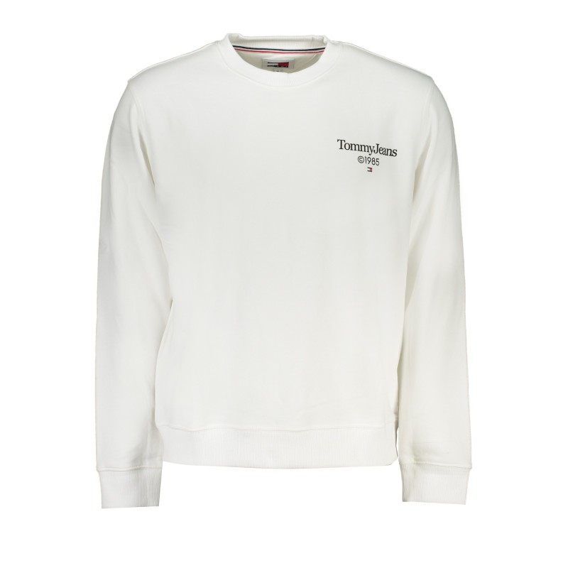 TOMMY HILFIGER FELPA SENZA ZIP UOMO BIANCO TOMMY HILFIGER FELPA SENZA ZIP UOMO BIANCO