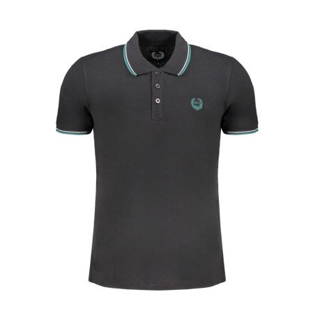 GIAN MARCO VENTURI POLO MANICHE CORTE UOMO NERO