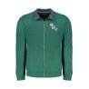 GIAN MARCO VENTURI FELPA CON ZIP UOMO VERDE