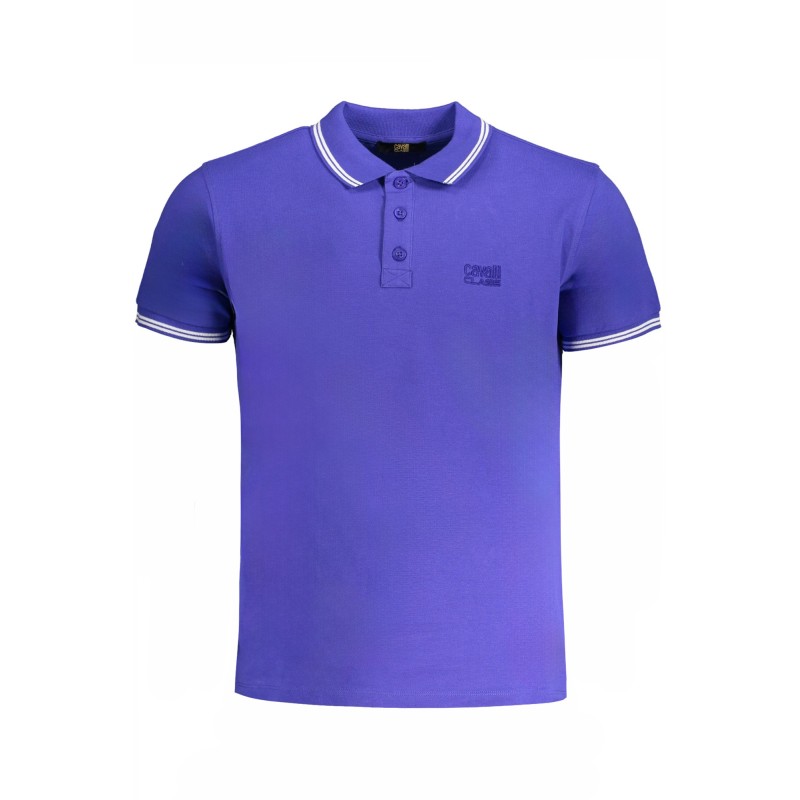CAVALLI CLASS POLO MANICHE CORTE UOMO BLU CAVALLI CLASS POLO MANICHE CORTE UOMO BLU