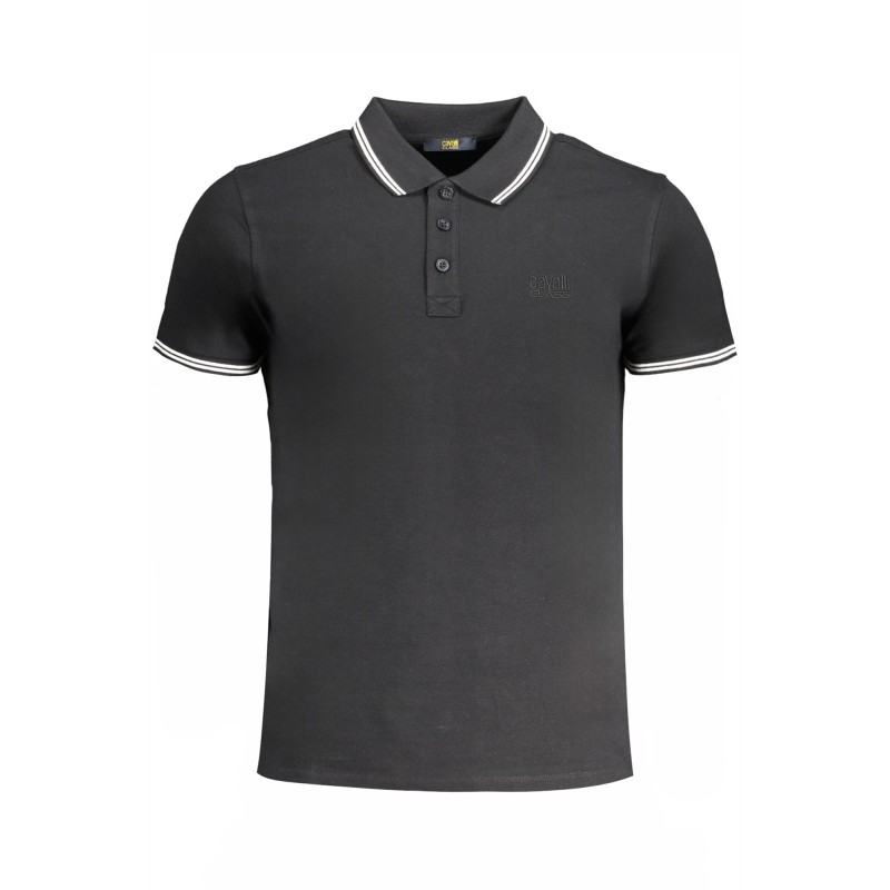 CAVALLI CLASS POLO MANICHE CORTE UOMO NERO CAVALLI CLASS POLO MANICHE CORTE UOMO NERO