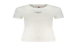 TOMMY HILFIGER T-SHIRT MANICHE CORTE DONNA BIANCO