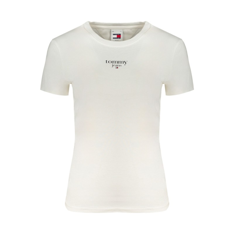 TOMMY HILFIGER T-SHIRT MANICHE CORTE DONNA BIANCO