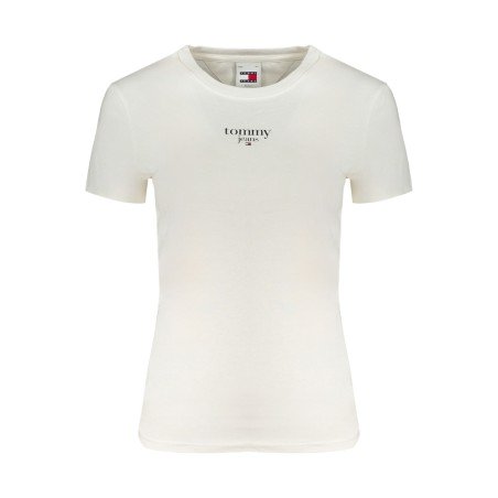 TOMMY HILFIGER T-SHIRT MANICHE CORTE DONNA BIANCO