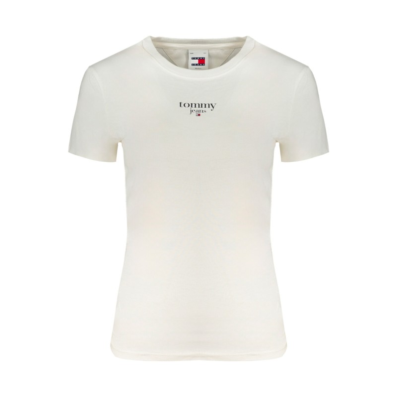 TOMMY HILFIGER T-SHIRT MANICHE CORTE DONNA BIANCO TOMMY HILFIGER T-SHIRT MANICHE CORTE DONNA BIANCO