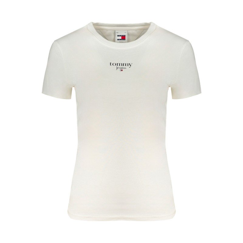 TOMMY HILFIGER T-SHIRT MANICHE CORTE DONNA BIANCO