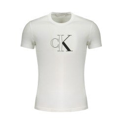 CALVIN KLEIN T-SHIRT MANICHE CORTE UOMO BIANCO