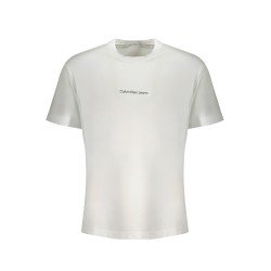 CALVIN KLEIN T-SHIRT MANICHE CORTE UOMO BIANCO