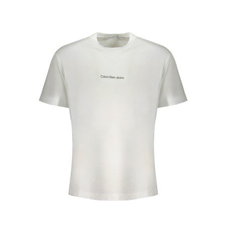 CALVIN KLEIN T-SHIRT MANICHE CORTE UOMO BIANCO