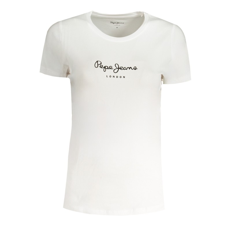 PEPE JEANS T-SHIRT MANICHE CORTE DONNA BIANCO PEPE JEANS T-SHIRT MANICHE CORTE DONNA BIANCO