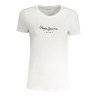 PEPE JEANS T-SHIRT MANICHE CORTE DONNA BIANCO