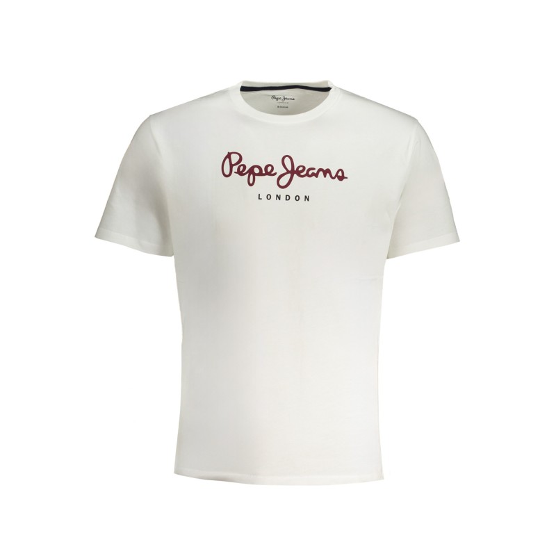 PEPE JEANS T-SHIRT MANICHE CORTE UOMO BIANCO PEPE JEANS T-SHIRT MANICHE CORTE UOMO BIANCO