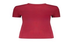 TOMMY HILFIGER T-SHIRT MANICHE CORTE DONNA ROSSO