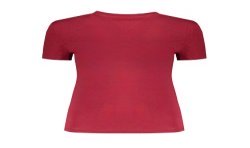 TOMMY HILFIGER T-SHIRT MANICHE CORTE DONNA ROSSO