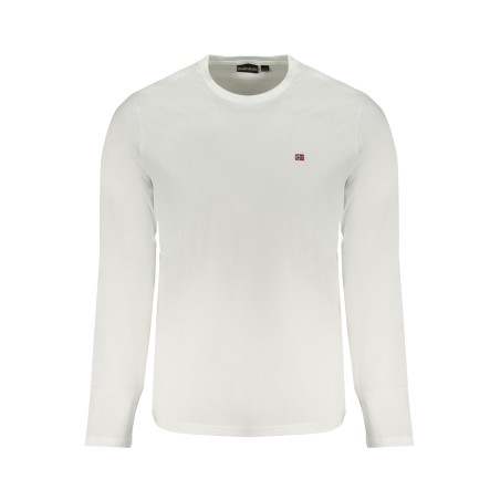 NAPAPIJRI T-SHIRT MANICHE LUNGHE UOMO BIANCO