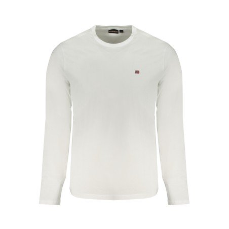 NAPAPIJRI T-SHIRT MANICHE LUNGHE UOMO BIANCO