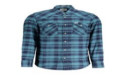 WRANGLER CAMICIA MANICHE LUNGHE UOMO BLU