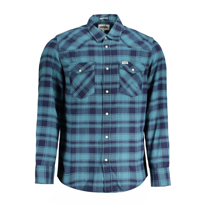 WRANGLER CAMICIA MANICHE LUNGHE UOMO BLU WRANGLER CAMICIA MANICHE LUNGHE UOMO BLU