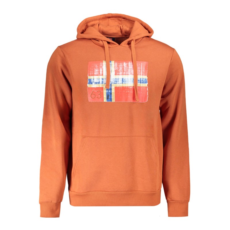 NORWAY 1963 FELPA SENZA ZIP UOMO MARRONE NORWAY 1963 FELPA SENZA ZIP UOMO MARRONE