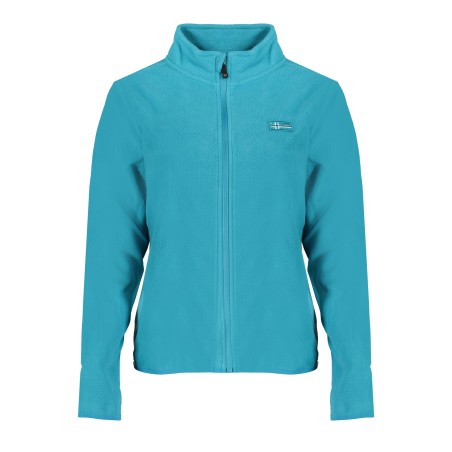 NORWAY 1963 FELPA CON ZIP DONNA AZZURRO