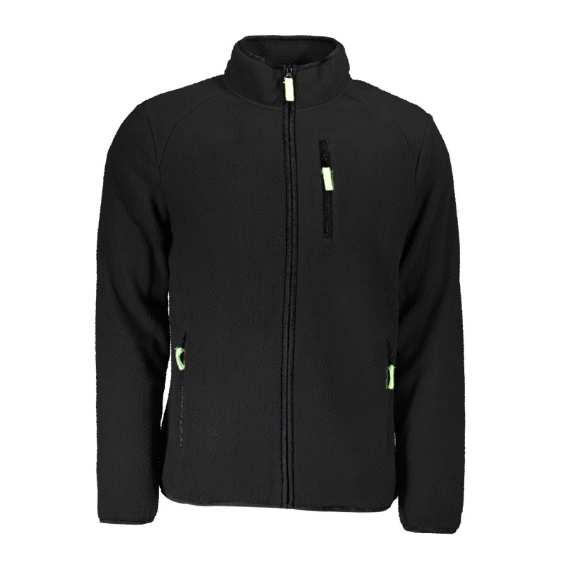 NORWAY 1963 FELPA CON ZIP UOMO NERO NORWAY 1963 FELPA CON ZIP UOMO NERO