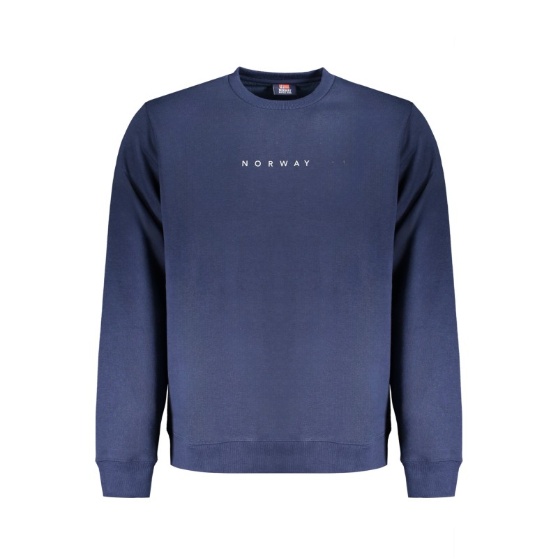 NORWAY 1963 FELPA SENZA ZIP UOMO BLU NORWAY 1963 FELPA SENZA ZIP UOMO BLU