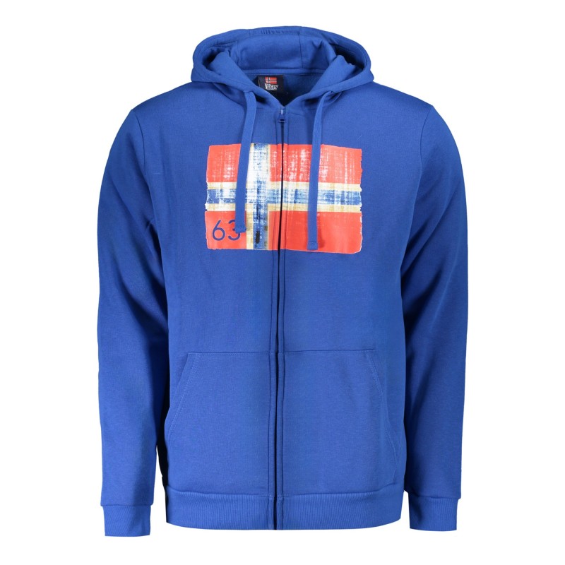 NORWAY 1963 FELPA CON ZIP UOMO BLU NORWAY 1963 FELPA CON ZIP UOMO BLU