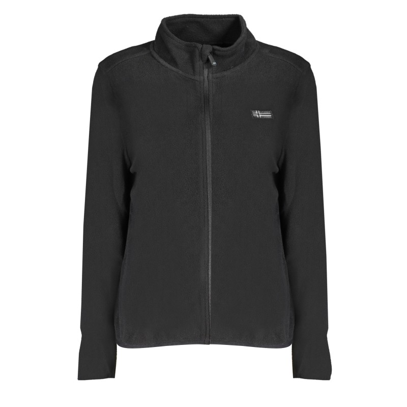 NORWAY 1963 FELPA CON ZIP DONNA NERO NORWAY 1963 FELPA CON ZIP DONNA NERO