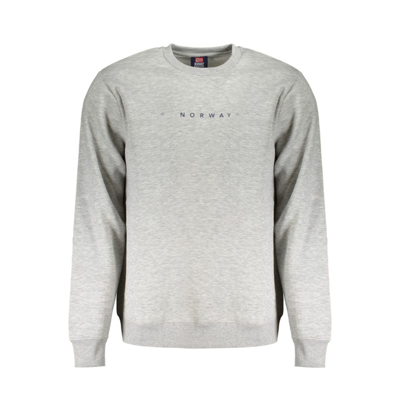 NORWAY 1963 FELPA SENZA ZIP UOMO GRIGIO NORWAY 1963 FELPA SENZA ZIP UOMO GRIGIO