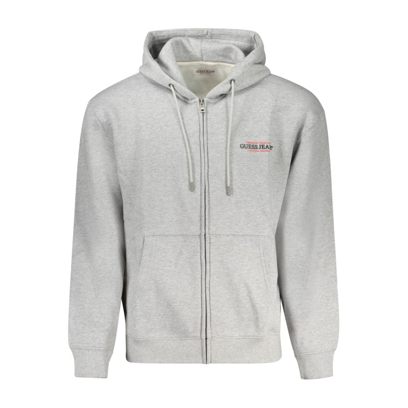 GUESS JEANS FELPA SENZA ZIP UOMO GRIGIO GUESS JEANS FELPA SENZA ZIP UOMO GRIGIO