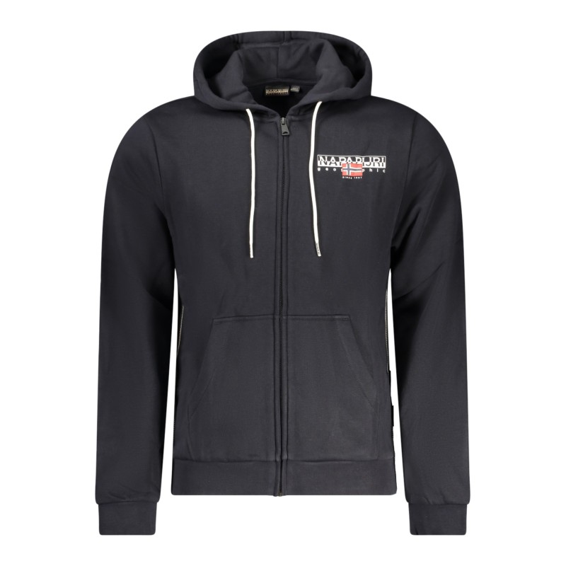 NAPAPIJRI FELPA CON ZIP UOMO NERO