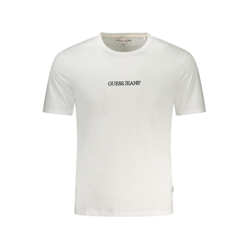 GUESS JEANS T-SHIRT MANICHE CORTE UOMO BIANCO GUESS JEANS T-SHIRT MANICHE CORTE UOMO BIANCO