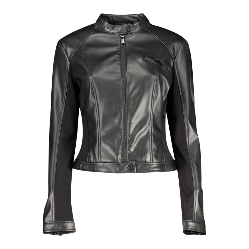 GUESS JEANS GIACCA SPORTIVA DONNA NERO GUESS JEANS GIACCA SPORTIVA DONNA NERO