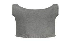 GUESS JEANS TOP DONNA GRIGIO