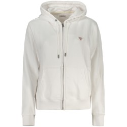 GUESS JEANS FELPA CON ZIP DONNA BIANCO