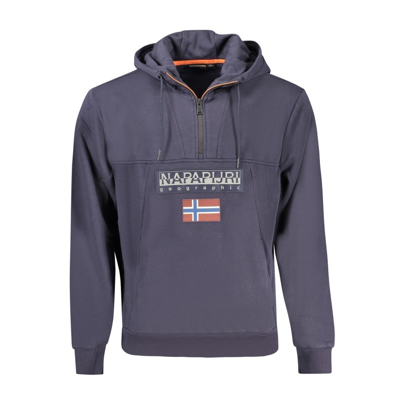 NAPAPIJRI FELPA SENZA ZIP UOMO BLU NAPAPIJRI FELPA SENZA ZIP UOMO BLU