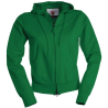 Felpa HAWAII LADY sfiancata da donna, zip intera SBS coperta con doppio cursore in metallo