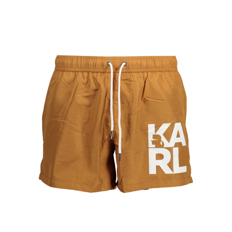 KARL LAGERFELD BEACHWEAR COSTUME PARTE SOTTO UOMO MARRONE