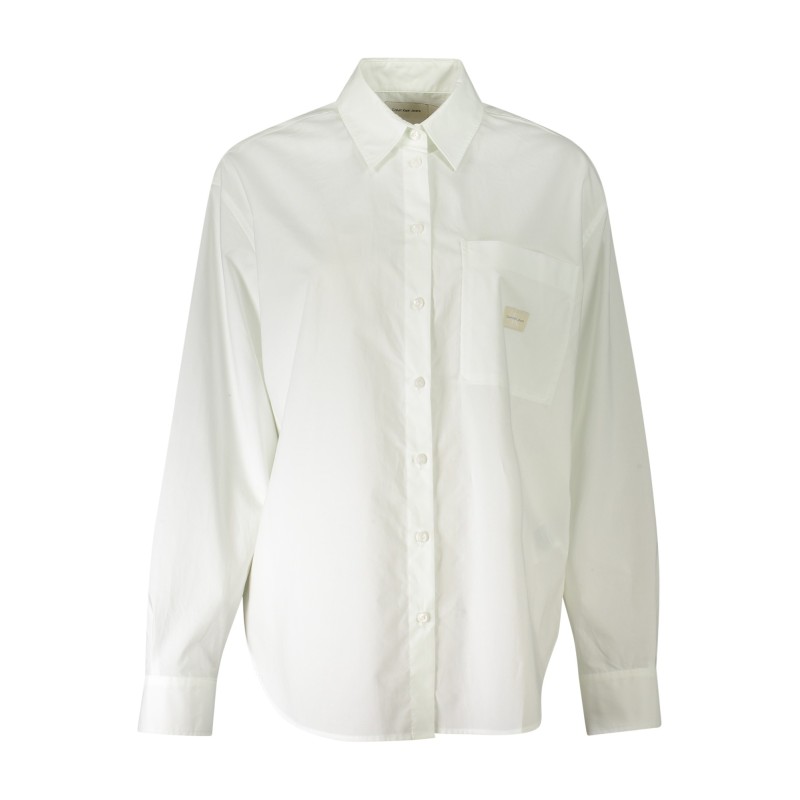 CALVIN KLEIN CAMICIA MANICHE LUNGHE DONNA BIANCO CALVIN KLEIN CAMICIA MANICHE LUNGHE DONNA BIANCO