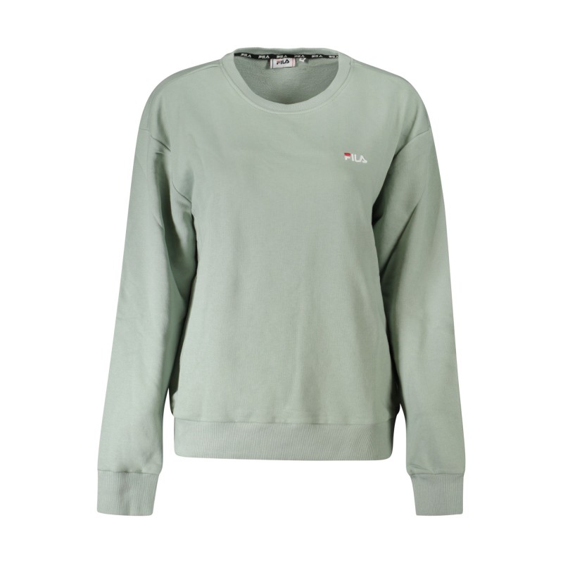 FILA FELPA SENZA ZIP DONNA VERDE FILA FELPA SENZA ZIP DONNA VERDE
