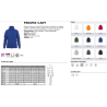 Felpa PANAMA + LADY donna, zip intera SBS coperta