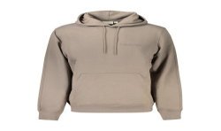 CALVIN KLEIN FELPA SENZA ZIP UOMO MARRONE